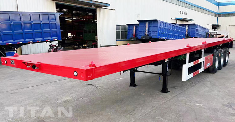 40Ft Triple Axle Flatbed Trailers for Sale in Congo 
