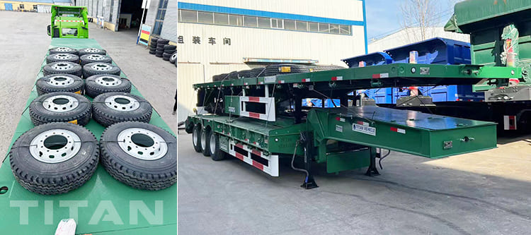 40Ft Flatbed Trailer and 3 Axle 80 Ton Semi Trailer Low Loader for Sale in Zimbabwe