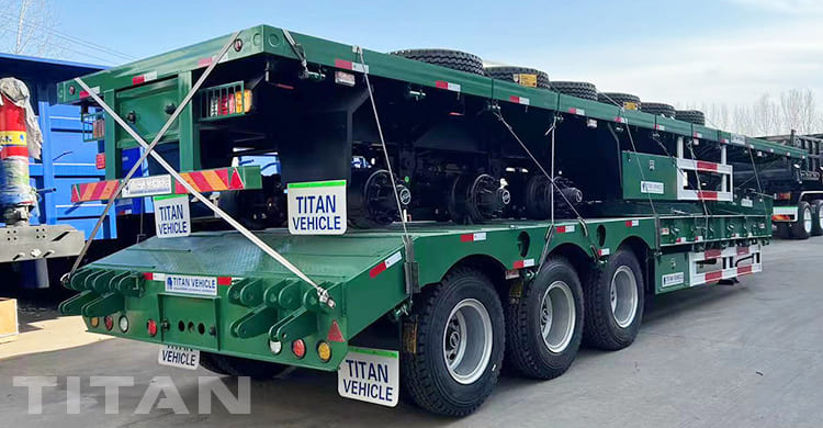 40Ft Flatbed Trailer and 3 Axle 80 Ton Semi Trailer Low Loader for Sale in Zimbabwe