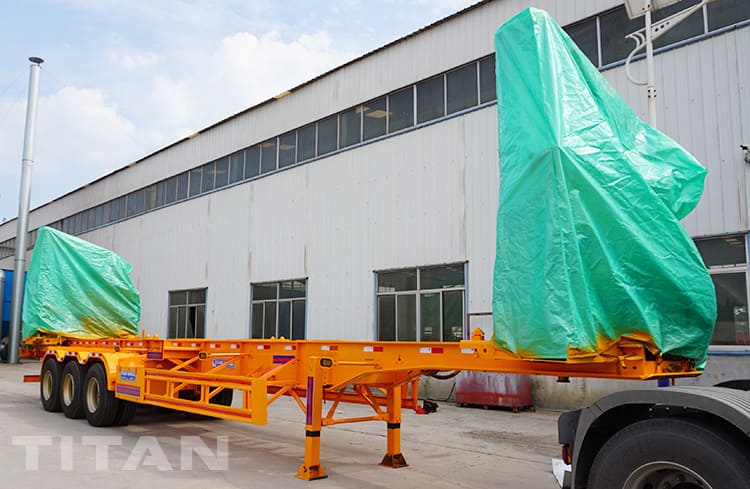 37 Ton 40 Foot Sidelifter Container Trailer for Sale in Ghana