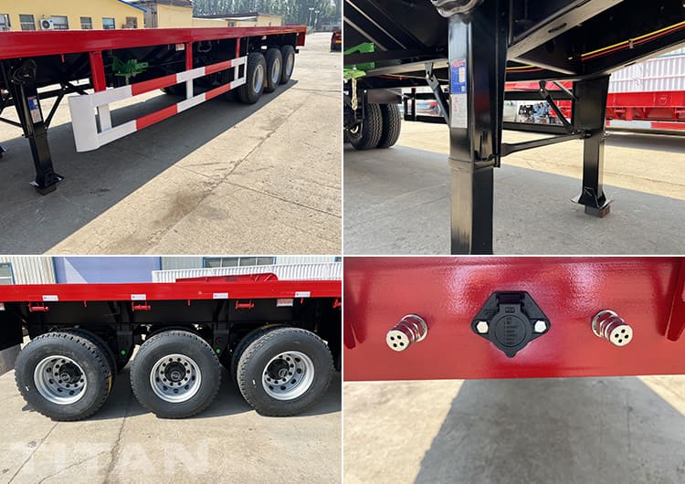 3 Axle Flatbed 40 Ft Trailer for Sale in Botswana