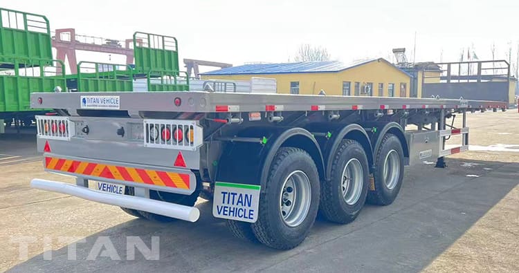 40Ft Triple Axle Flatbed Trailer will be shipped to Uganda  