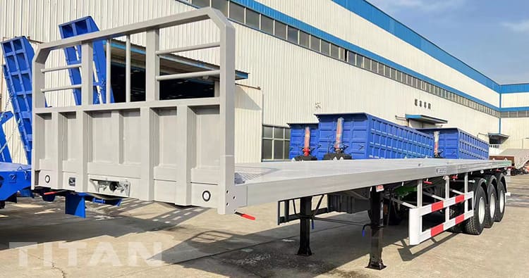 40Ft Triple Axle Flatbed Trailer will be shipped to Uganda  