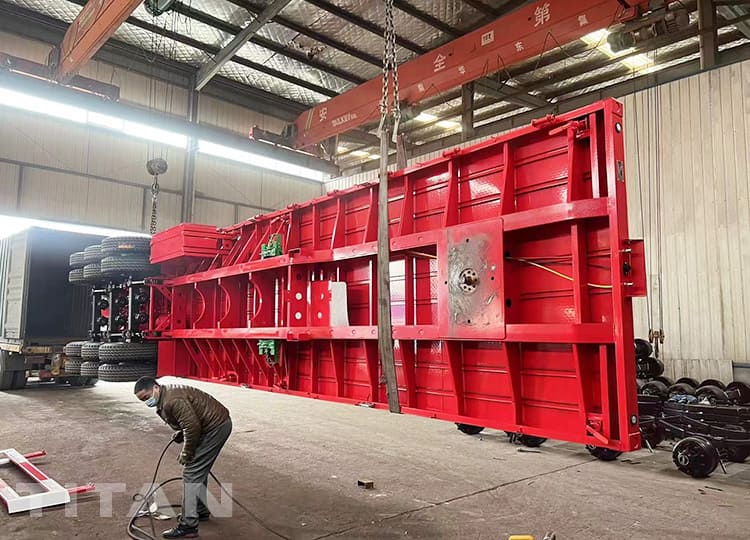40Ft Tri Axle Flatbed Truck Trailer for Sale in Jamaica