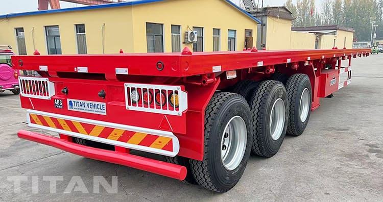 40Ft Tri Axle Flatbed Truck Trailer for Sale in Jamaica