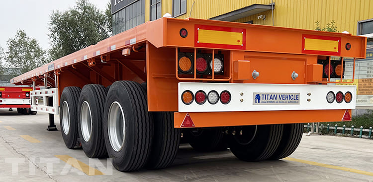40Ft Flatbed Trailer 3 Axle for Sale in Senegal