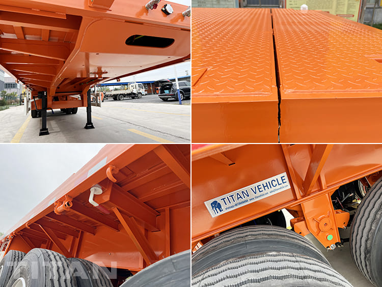 40Ft Flatbed Trailer 3 Axle for Sale in Senegal