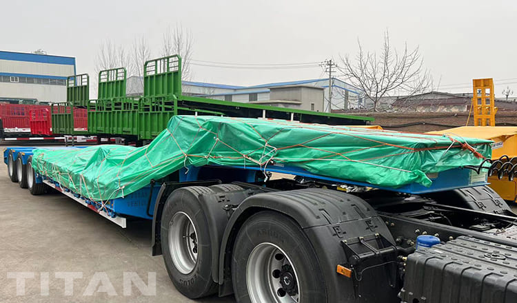 80T 3 Axle Low Bed Semi Trailer will be shipped to Tanzania