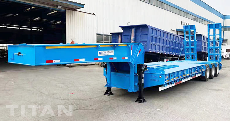 80T 3 Axle Low Bed Semi Trailer will be shipped to Tanzania