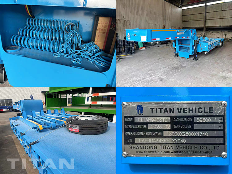 80T 3 Axle Low Bed Semi Trailer will be shipped to Tanzania