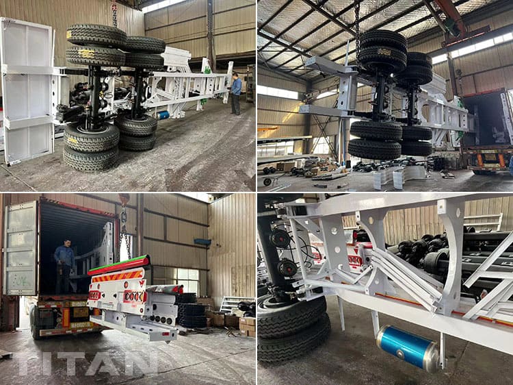 40 Ft Shipping Container Chassis for Sale in Dominica 