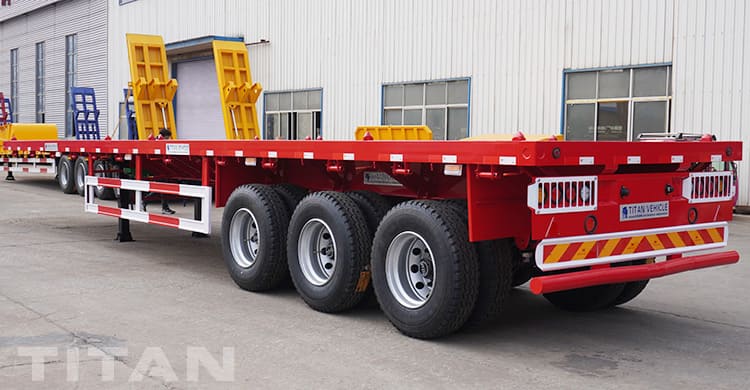 40Ft Flatbed Tri Axle Trailer for sale in Cote d'Ivoire