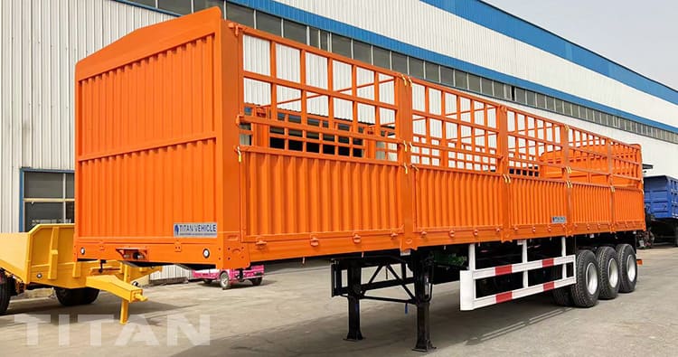 60T 3 Axle Fence Semi Trailer for Sale in Zambia