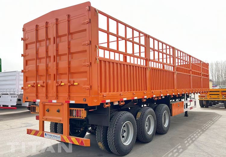 60T 3 Axle Fence Semi Trailer for Sale in Zambia