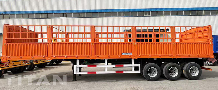 60T 3 Axle Fence Semi Trailer for Sale in Zambia