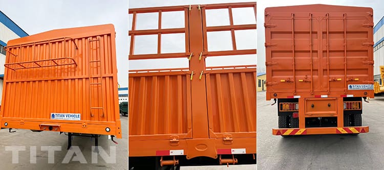 60T 3 Axle Fence Semi Trailer for Sale in Zambia