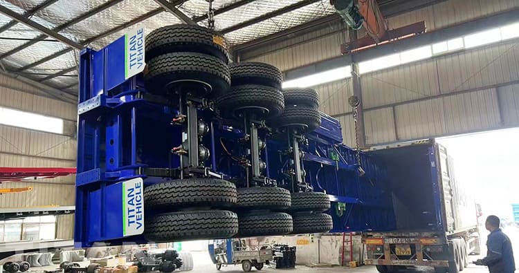 Tri axle 40Ft flatbed semi trailer for sale in East Timor