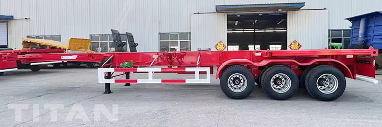 3 Axle 40Ft Skeleton Semi Trailer for Sale in Tanzania