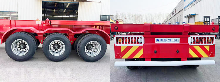 3 Axle 40Ft Skeleton Semi Trailer for Sale in Tanzania