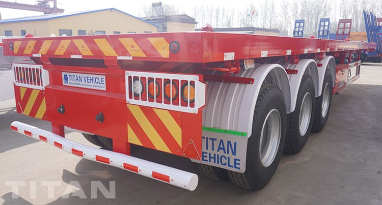 Tri Axle Semi Trailer Flatbed 40Ft for Sale in Zambia