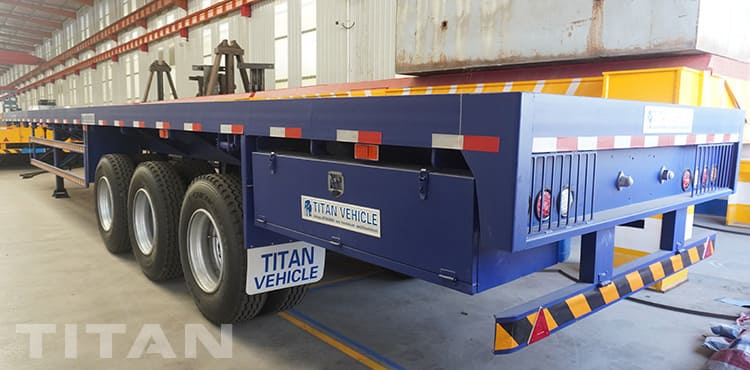 Tri Axle 24M Extendable Flat Bed Trailer for Sale in Guyana
