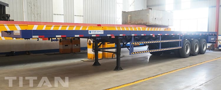 Tri Axle 24M Extendable Flat Bed Trailer for Sale in Guyana