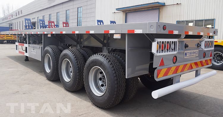 40Ft Tri Axle Flatbed Container Trailer for Sale in Malawi