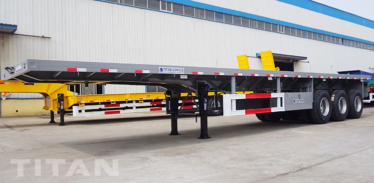 40Ft Tri Axle Flatbed Container Trailer for Sale in Malawi