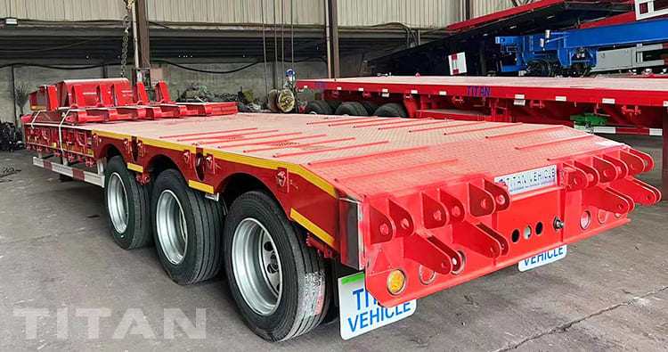 40Ft Low Bed Trailer Price and 3 Axle 40 Ft Flat Bed Trailer for Sale in Guyana