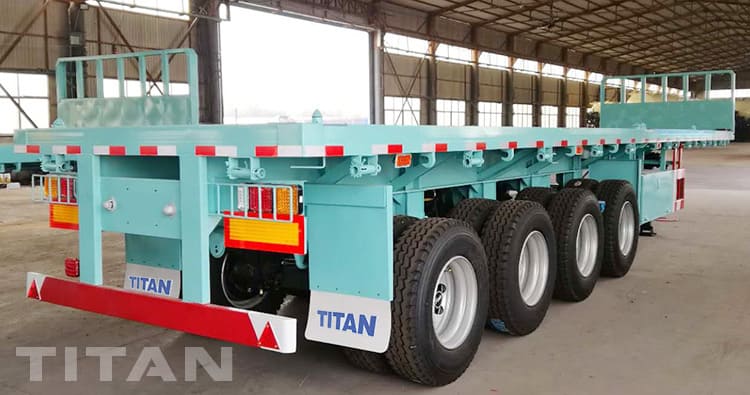 4 Axle Flatbed Semi Trailer for Sale in Ghana