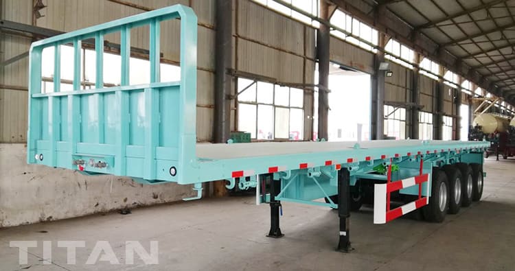 4 Axle Flatbed Semi Trailer for Sale in Ghana