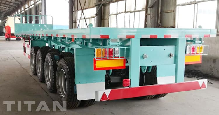 4 Axle Flatbed Semi Trailer for Sale in Ghana
