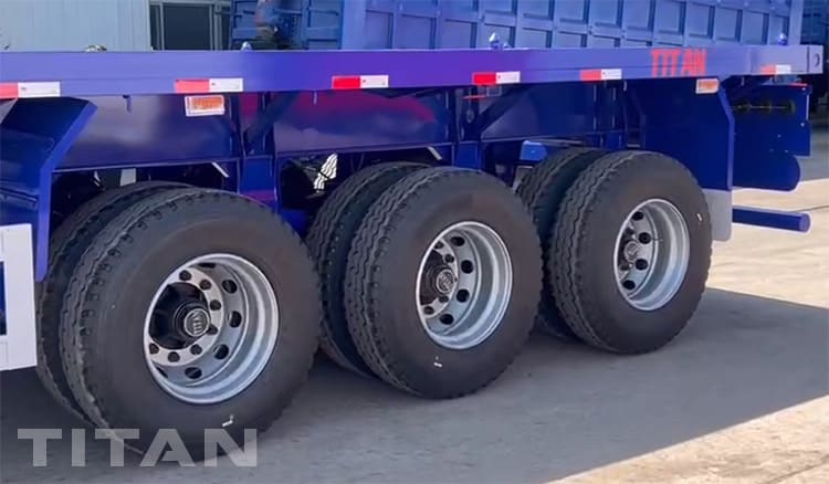 3 Axle 40ft Flatbed Container Trailer for Sale in Mexico