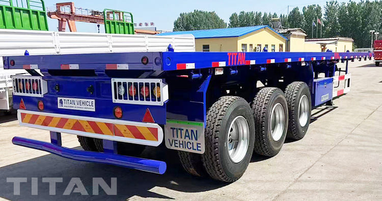 3 Axle 40ft Flatbed Container Trailer for Sale in Mexico