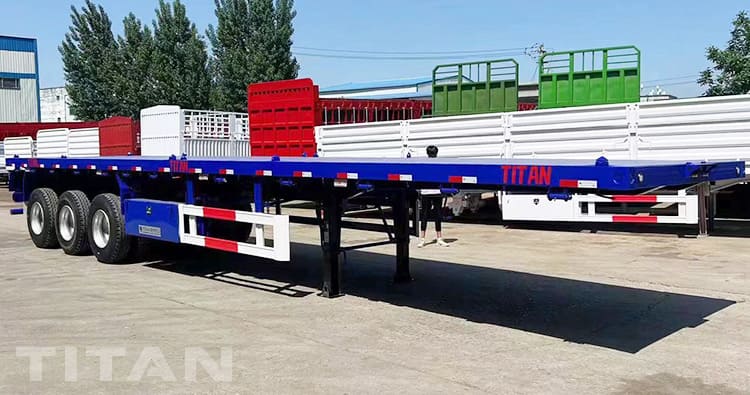 3 Axle 40ft Flatbed Container Trailer for Sale in Mexico