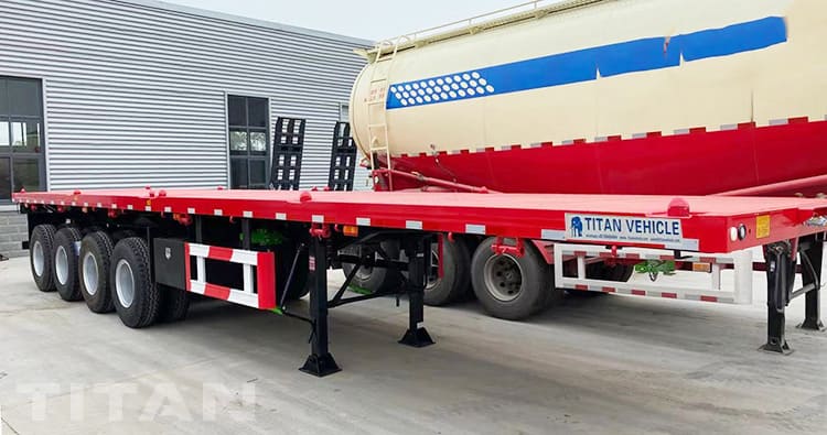48Ft 4 Axle Flatbed Trailer for Sale in Eritrea