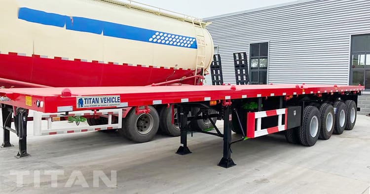 48Ft 4 Axle Flatbed Trailer for Sale in Eritrea