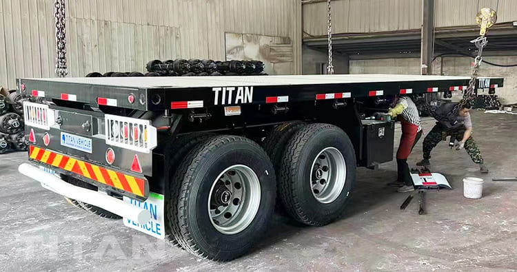 2 Axle 20 Ft Flatbed Trailer for Sale in Nigeria Lagos
