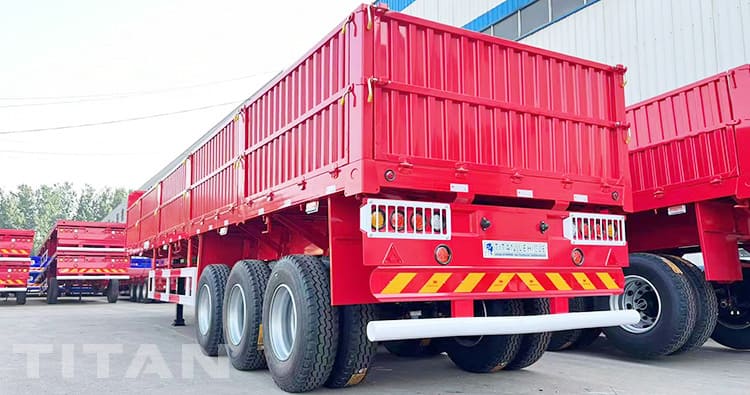 60 Ton 3 Axle High Sideboard Trailer for Sale in Djibouti