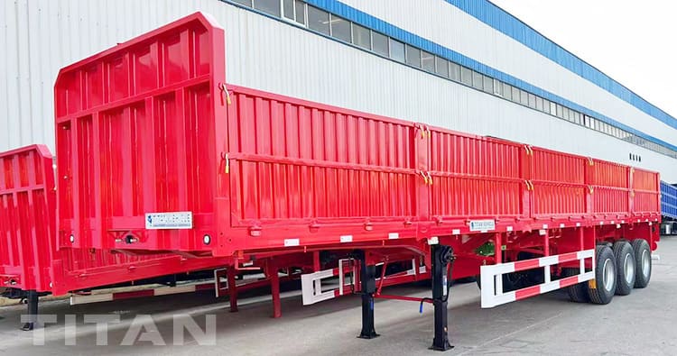 60 Ton 3 Axle High Sideboard Trailer for Sale in Djibouti