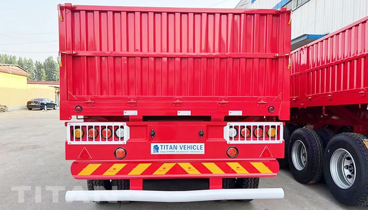60 Ton 3 Axle High Sideboard Trailer for Sale in Djibouti