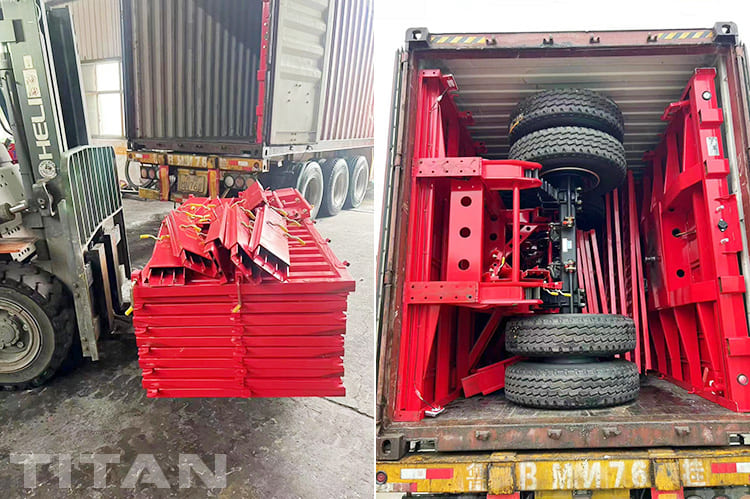 60 Ton Tri Axle Drop Side Semi Trailer for Sale in Senegal