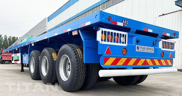 40Ft Semi Truck Trailer Flatbed 3 Axle for Sale in Tanzania Dar Es Salaam