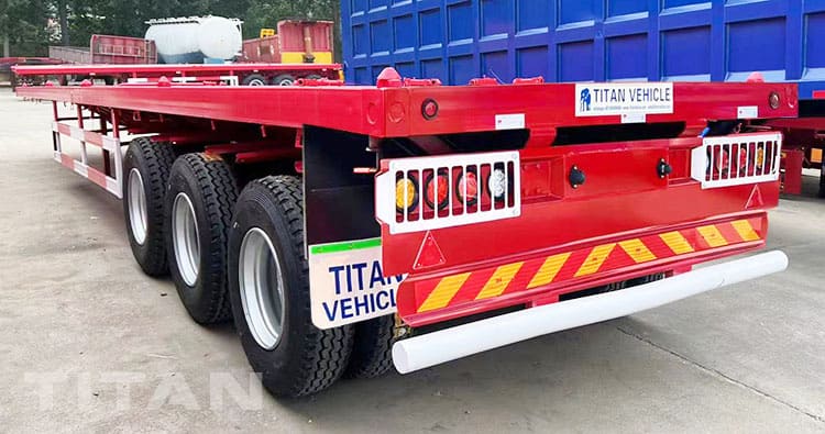 40Ft Tri Axle Flatbed Semi Trailer for Sale in Bolivia
