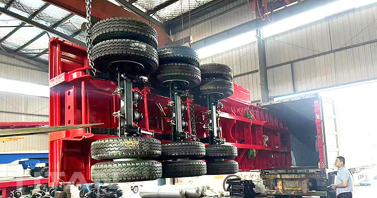 40Ft Tri Axle Flatbed Semi Trailer for Sale in Bolivia