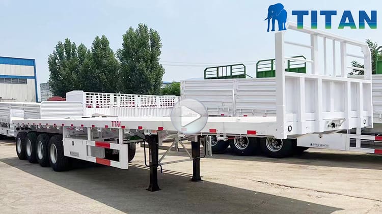 13M Quad Axle Flatbed Trailer for Sale in Namibia