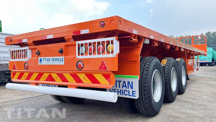 40Ft Container Flatbed Trailer Tri Axle for Sale in Dominica