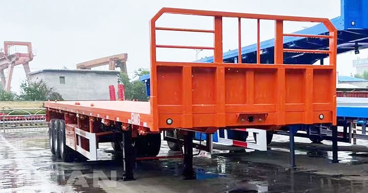 40Ft Container Flatbed Trailer Tri Axle for Sale in Dominica