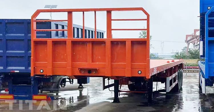 40Ft Container Flatbed Trailer Tri Axle for Sale in Dominica