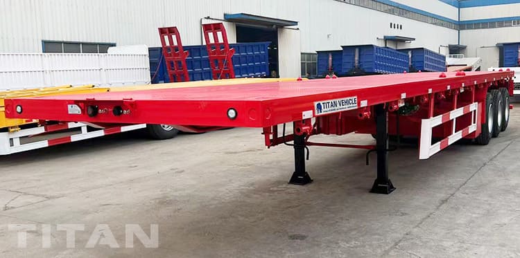 Triple Axle 40Ft Flatbed Trailer for Sale in El Salvador